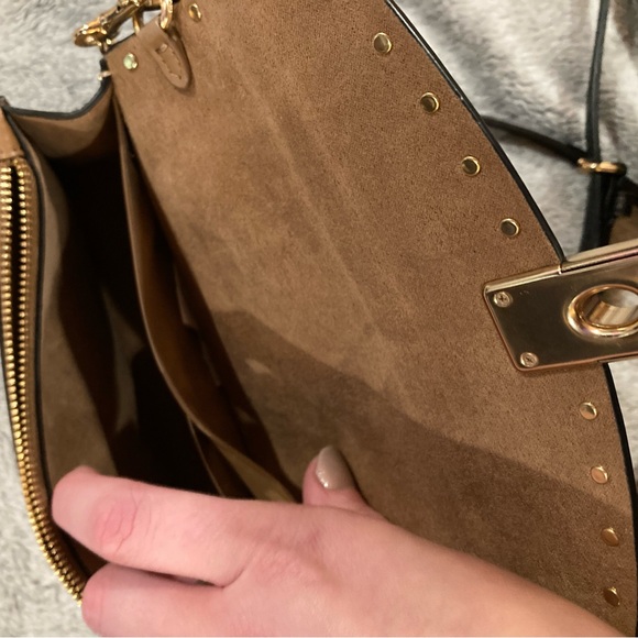 Coach 1941 lane snakeskin color block with rivets crossbody bag and jade wallet - Picture 8 of 13